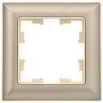 BRITE Рамка 1-местная РУ-1-Бр бежевый/шампань IEK