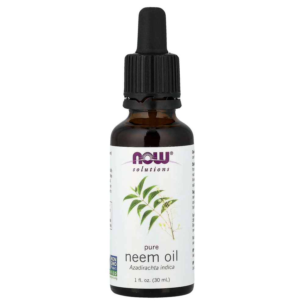 NOW Foods, Solutions, чистое масло нима, 30 мл (1 жидк. унция)