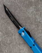Автоматический складной нож SteelBro Microtech Ultratech Blue Aluminium VG-10 123-1LBL (голубой)