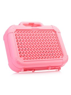 Конструктор в чемодане, цвет розовый (617-3A)