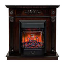 Электрокамин RealFlame Dacota AO античный дуб с очагом Majestic Lux Black RC