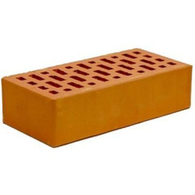 Кирпич облицовочный пустотелый 1 NF одинарный ВВКЗ персик М-175