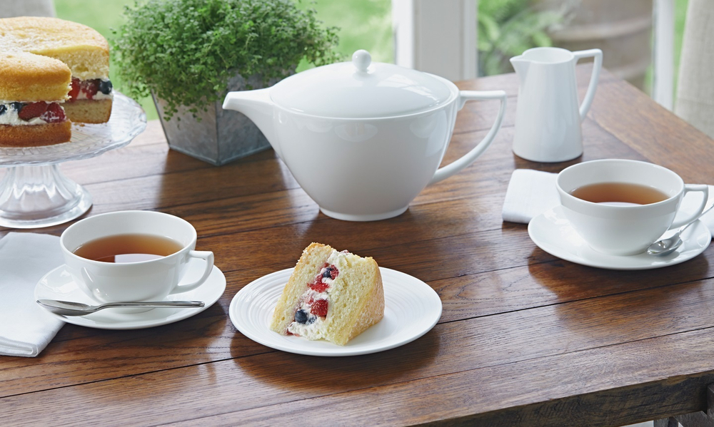 Wedgwood Чайная чашка Jasper Conran White 250 мл с блюдцем