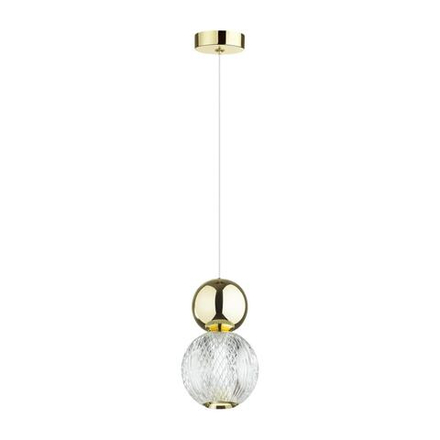 5008/7L L-VISION ODL23 573 золотой/прозрачный/металл/акрил Подвес LED 7W 4000K 350Лм CRYSTAL