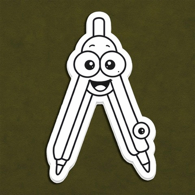 Циркуль (улыбка) - декор для фотосессий