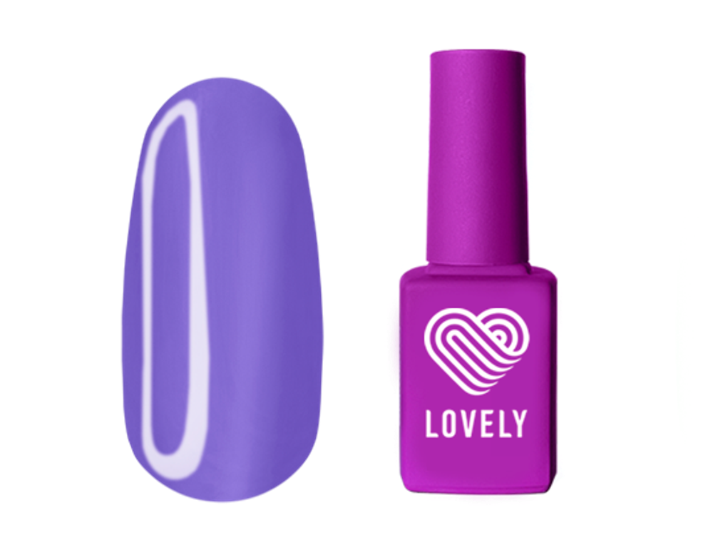 Топ цветной без липкого слоя Lovely, Top Violet, 7ml