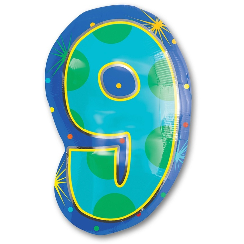 А ЦИФРА 9 ФИГУРА Мульти 50 см.
