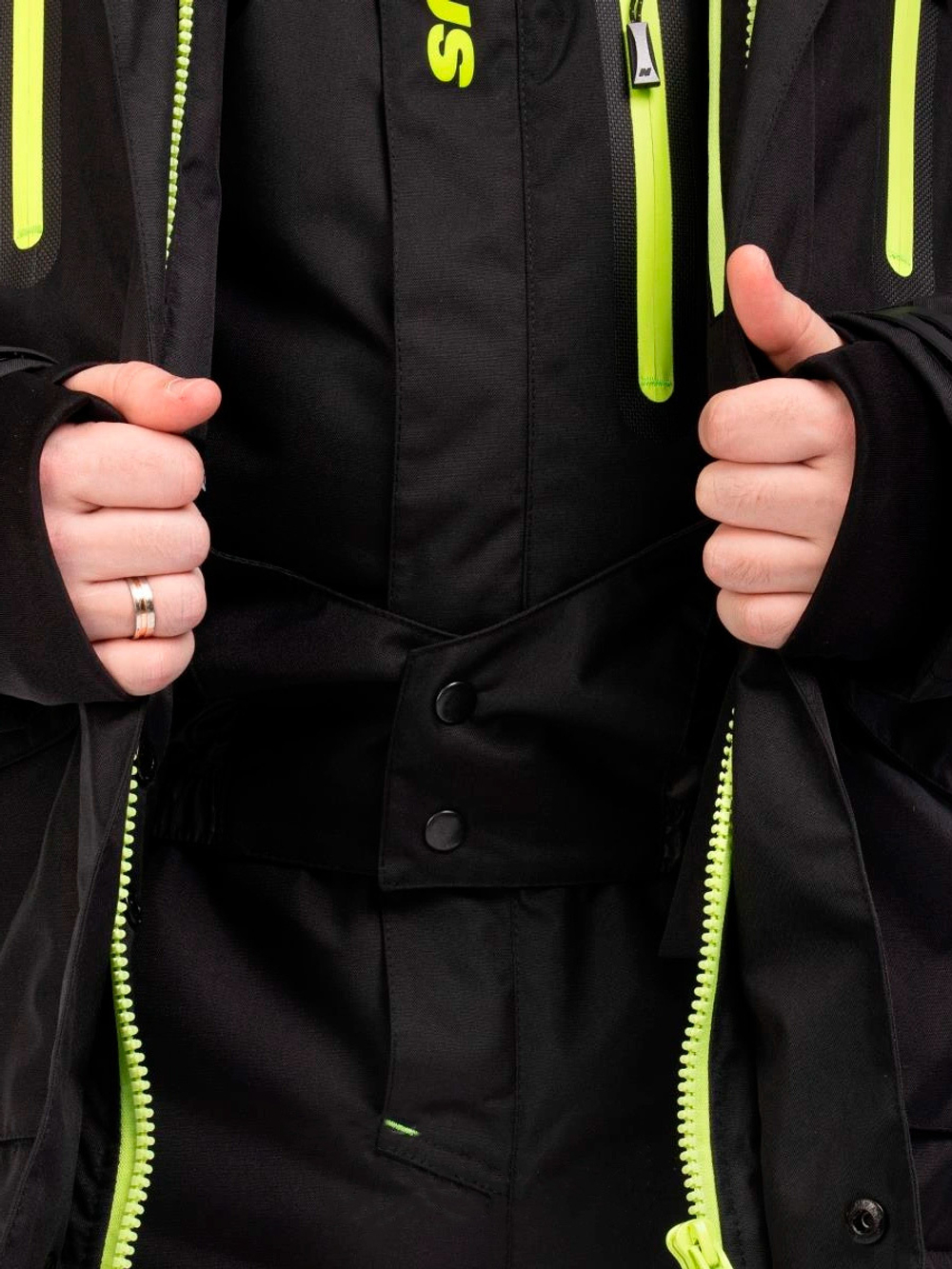 Костюм утепленный Nisus LEADER, 15/15 К, цвет черный, Шелтер, размер S (T-N-LB-S-46/176)