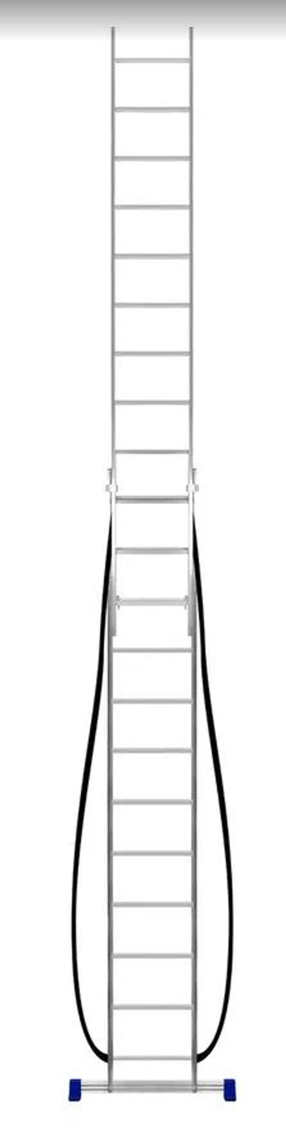 Лестница алюмин.  2секц* 12ступеней (3,42м-5,62м) / МОНТАЖНИК