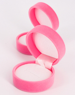 Подарочный футляр‑шайба с изображением снежинки для ювелирного комплекта