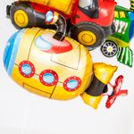 Шар (38''/97 см) Фигура, Подводная лодка, Оранжевый, 1 шт.