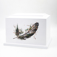 Урна для праха "Реквием L" с печатью Перо