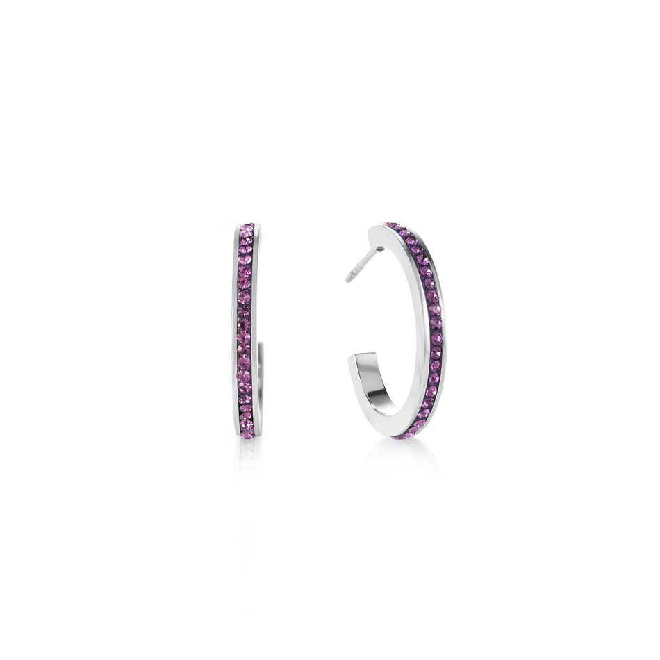 Серьги Coeur de Lion Amethyst-Silber 0139/21-0843 цвет серебряный, розовый