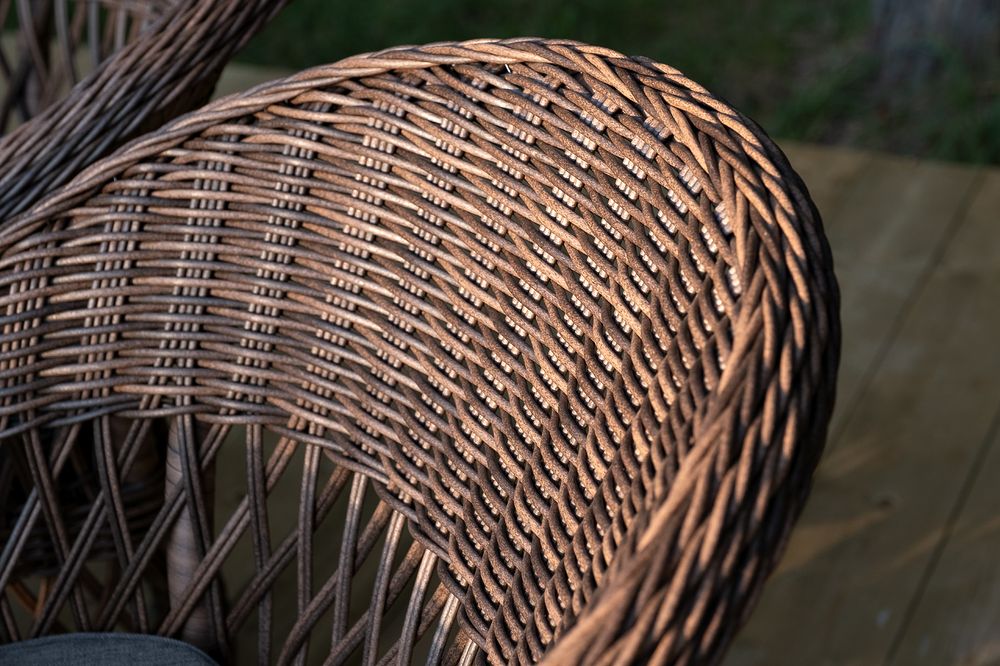 "Дольче" обеденная группа из искусственного ротанга, цвет коричневый