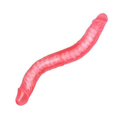 Гнущийся двусторонний фаллоимитатор Baile, розовый, 36 см