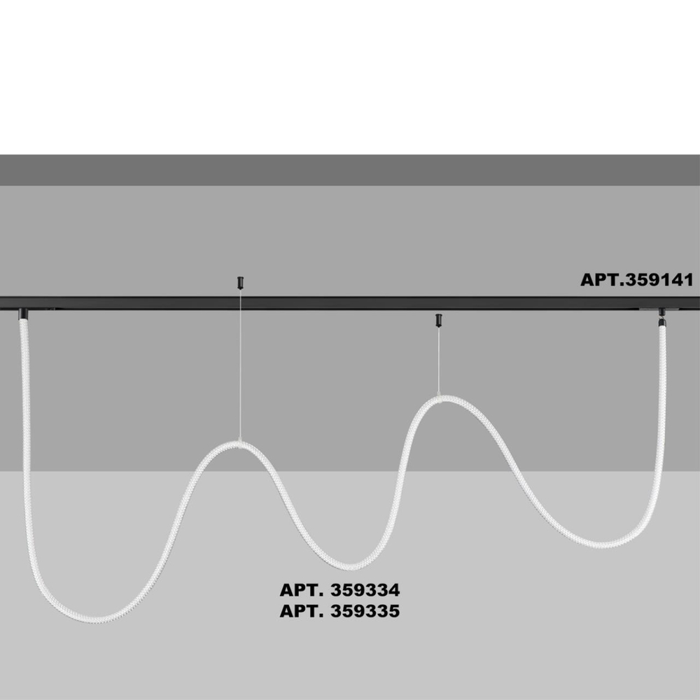 Светильник трековый для низковольтного шинопровода Novotech RAMO 359335 KONST NT24 000, 25W 4000K 2м