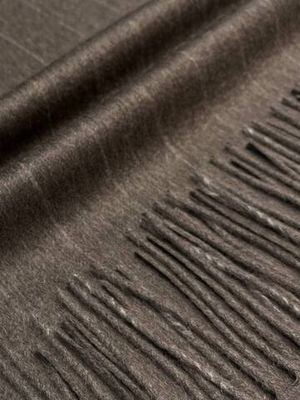 Купон кашемировый Loro Piana серо-коричневый в полоску