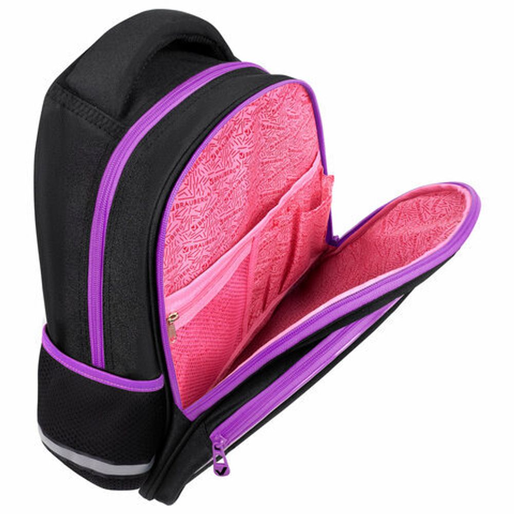 Рюкзак BRAUBERG OPTIMA, 2 отделения, с брелоком, "Radiant unicorn", 36х27х18 см, 273157