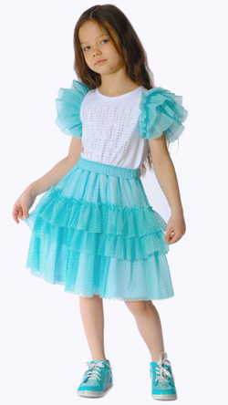 Комплект трикотажный для девочки 4-8 лет Fleur de Vie