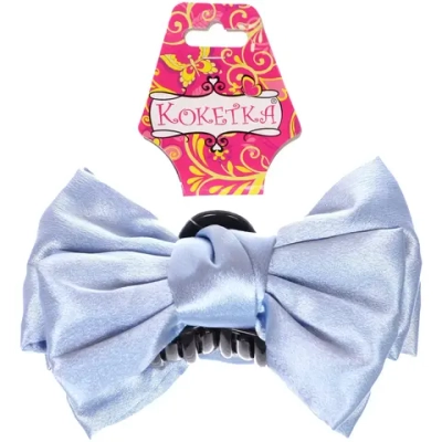 Заколка-краб для волос «ПЕРСЕЯ», цвет небесный, 14,5*9см (блистер Кокетка)