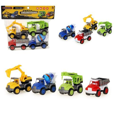 Набор машин 4шт, пакет 1319-3B