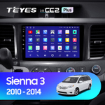 Teyes CC2 Plus 9" для Toyota Sienna 2010-2014