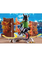Набор Трюковой мотоцикл с горящим препятствием Playmobil 70533