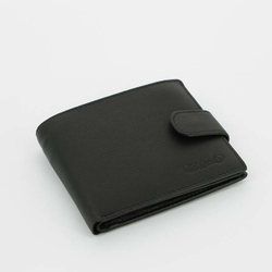 Портмоне S.Quire 4400-BK Soft из натуральной воловьей кожи наппа цвет черный в подарочной фирменной упаковке