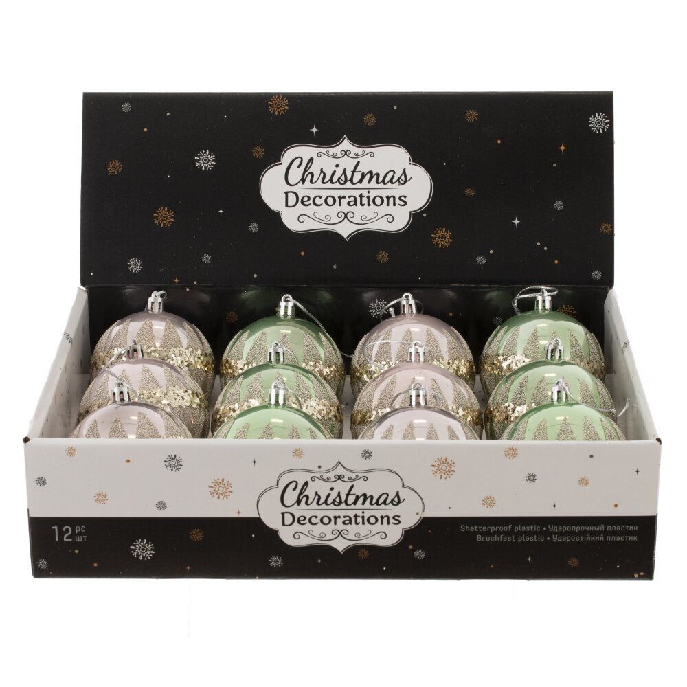 GAEM Набор из 12 шт: Украшение новогоднее "Шар", L35 W27 H9 см