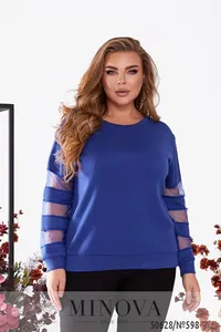 Свитер 598-синий Minova