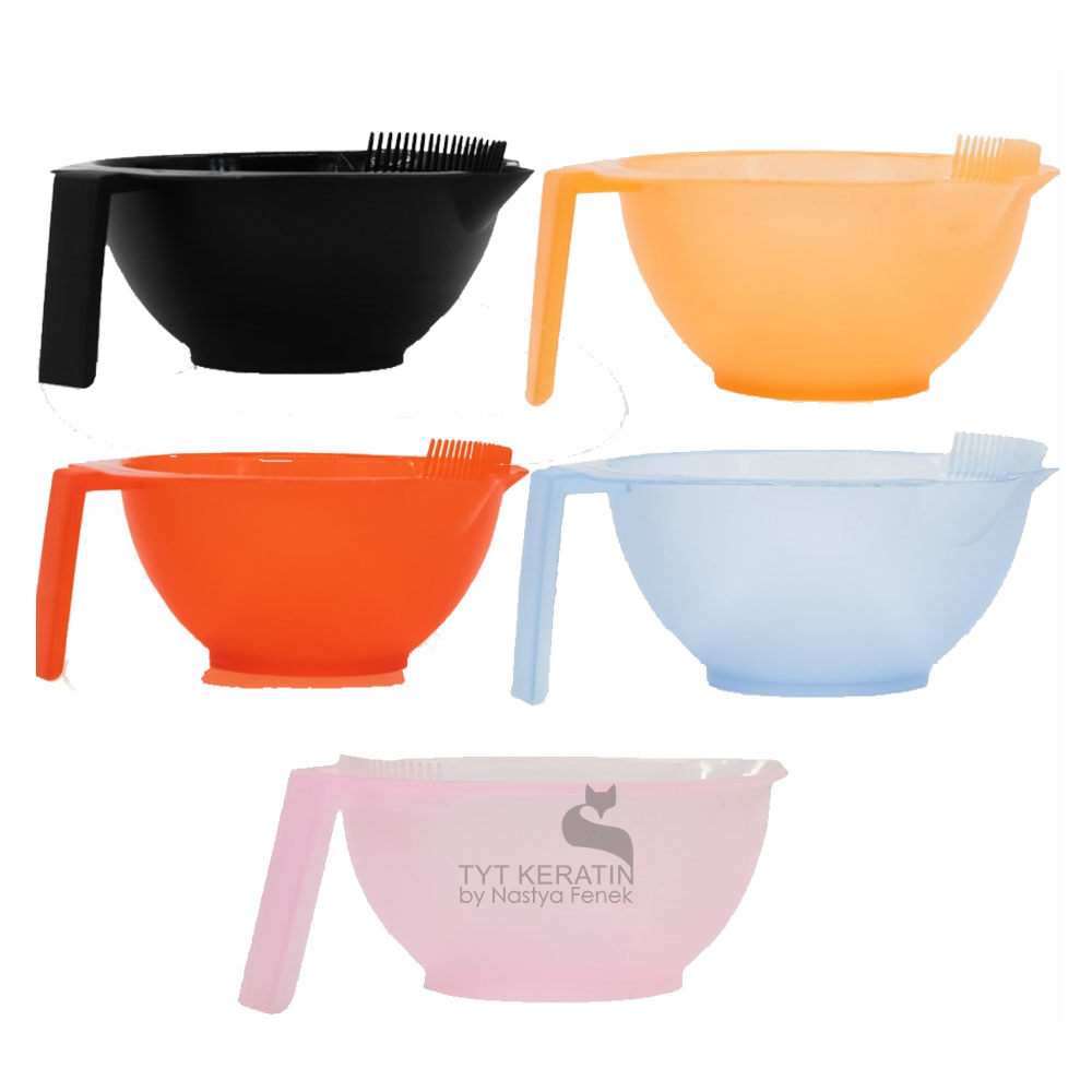 Миска для кератина, ботокса, нонопластики и краски с зубчиками