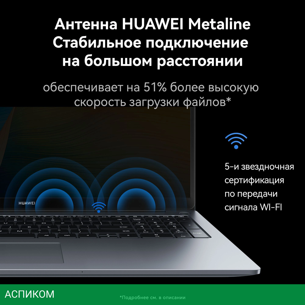 Ноутбук Huawei MateBook D 14 MCLG-X Space Gray (53014BUY)