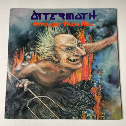 Винтажная виниловая пластинка LP Aftermath Straight From Hell (USA 1985)