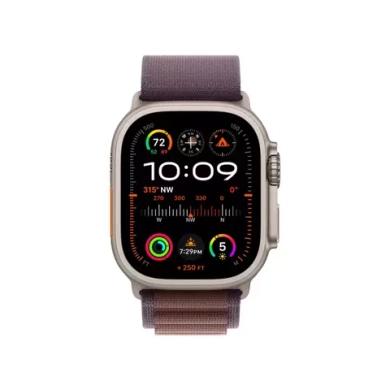 Apple Watch Ultra 2, 49 мм, корпус из титана, ремешок Alpine цвета индиго
