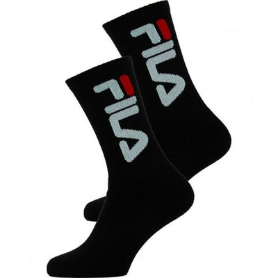 Теннисные носки Fila Unisex Tennis Plain Socks 2P - Black