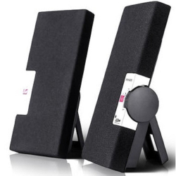 MICROLAB B55 черный {4 Вт, Распределение: 2 Вт x 2 RMS, Гармонические искажения: 1 %, 1 Вт на 1 кГц, Частотный диапазон: 80 Гц - 18 кГц, Отношение сигнал/шум: &gt; 65 дБ}