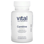 Vital Nutrients, Карнитин, 60 веганских капсул (500 мг на капсулу)