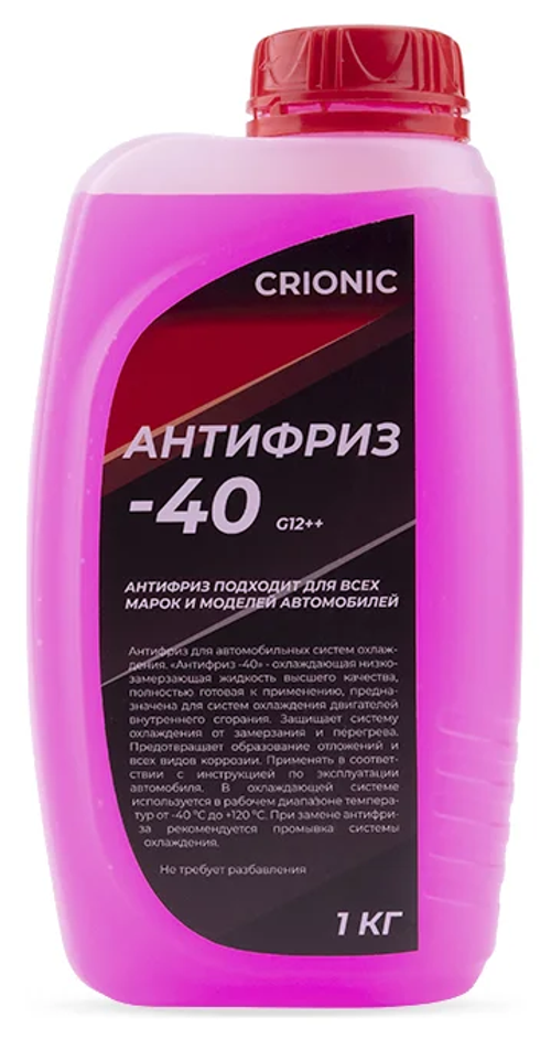 Антифриз Crionic G12++, красный, 1 кг