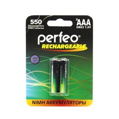 Аккумуляторная батарейка 550 mAh Perfeo (AAA) (блистер, 2 шт.)
