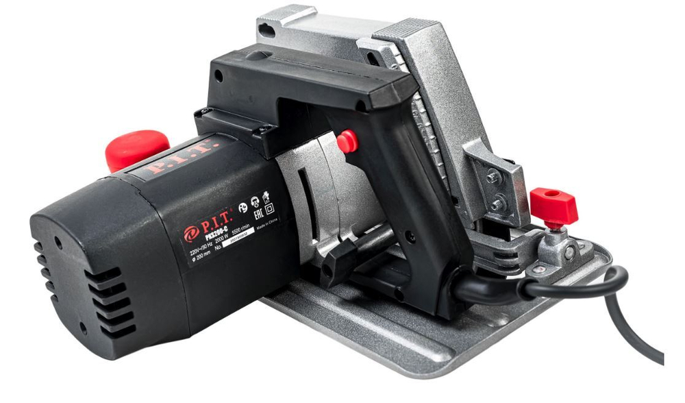 Пила циркулярная РKS200-С Мастер (2000Вт, 200диск,5500об/мин. гл.пропила 70мм,стац-е крепл.)  P.I.T