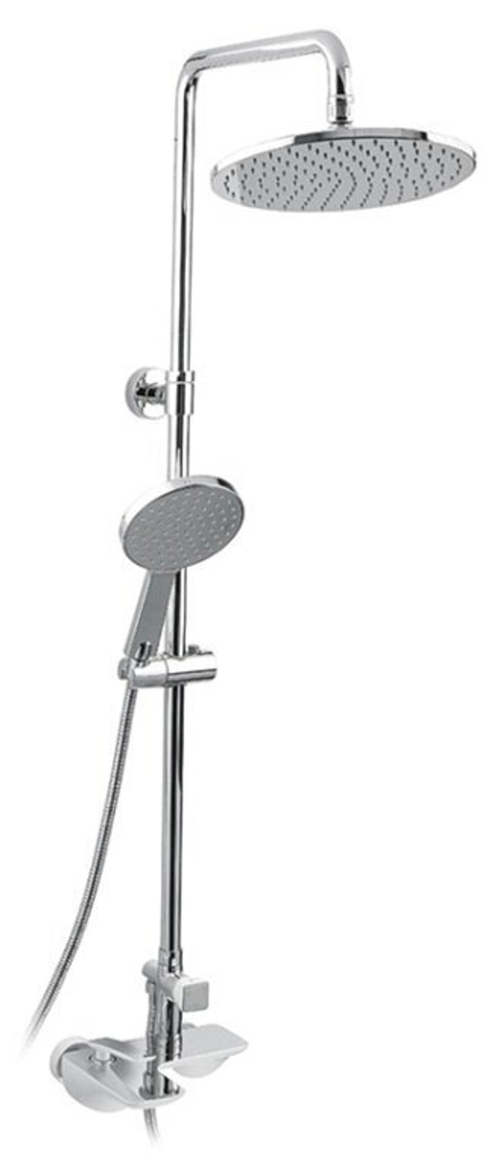 Душевая стойка Timo Helmi SX-1070/00 1060 chrome white, 3-х режимная, белая/хром