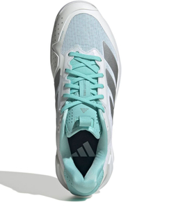 Женские теннисные кроссовки Adidas Adizero Ubersonic 5 W NM - cloud white/silver metallic/mint ton
