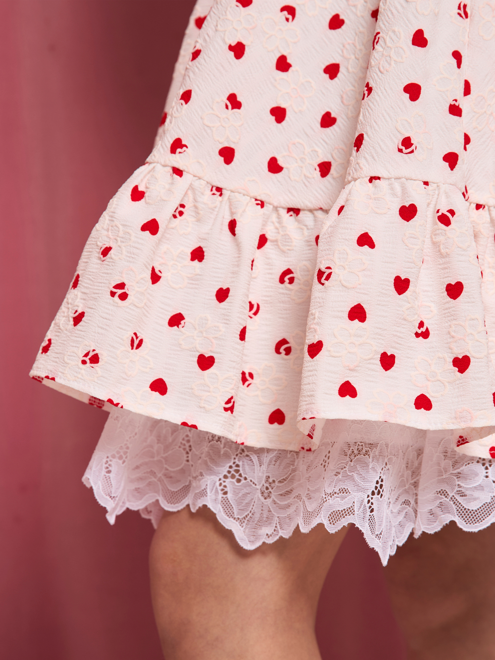 Сарафан для девочки "Сердечки"