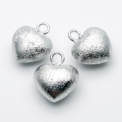 Подвеска Сердце, цвет серебро (родий), размер 17*15 мм, цена за 1 шт