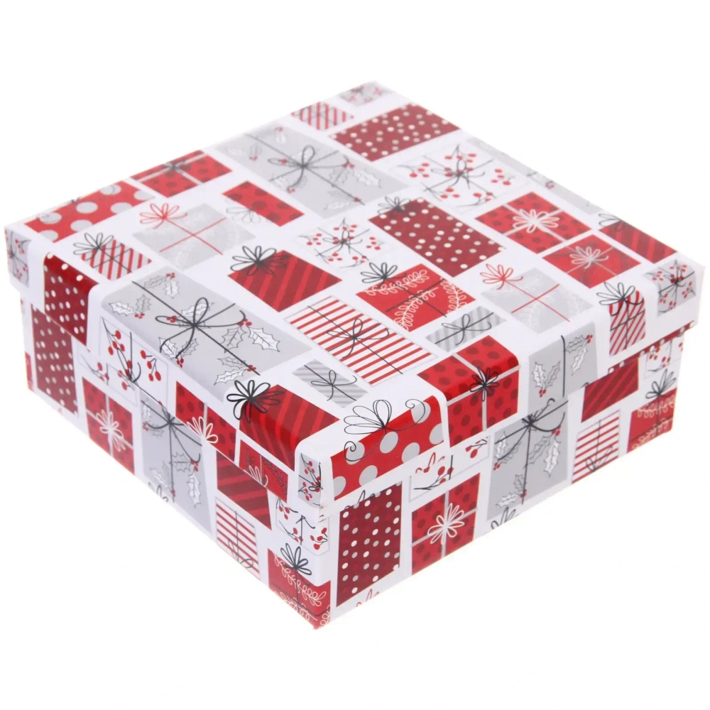 Коробка подарочная «Праздник» 15,5*15,5*6,5 см