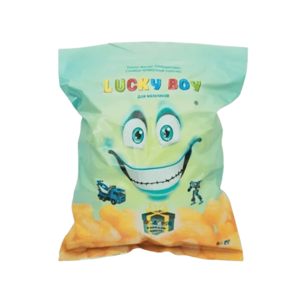 Кукурузные палочки Lucky Boy с подарком для мальчиков 40 гр
