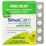 Boiron, SinusCalm® Allergy, без добавок, 60 таблеток для рассасывания