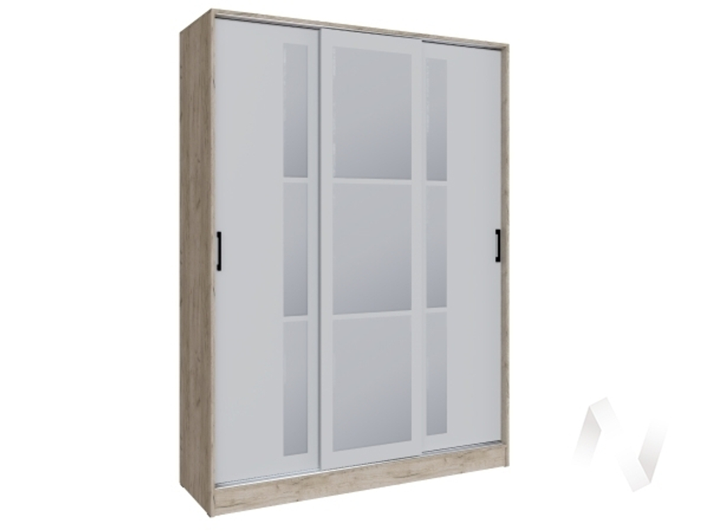 Шкаф-купе Стиль-2 1600 (дуб крафт серый/серый камень)