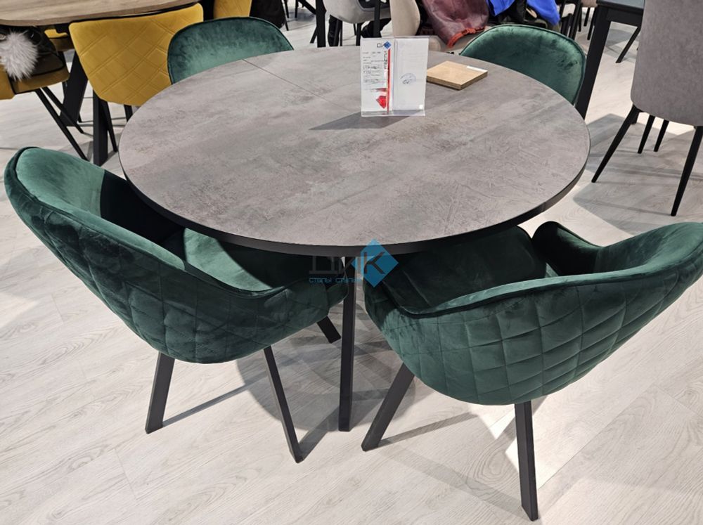 Стол DikLine RD120 опоры чёрные