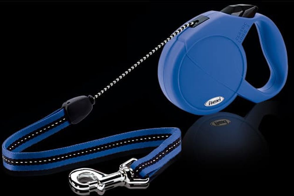 FLEXI рулетка Classic Long 3/L (до 50 кг) трос 7 м синяя